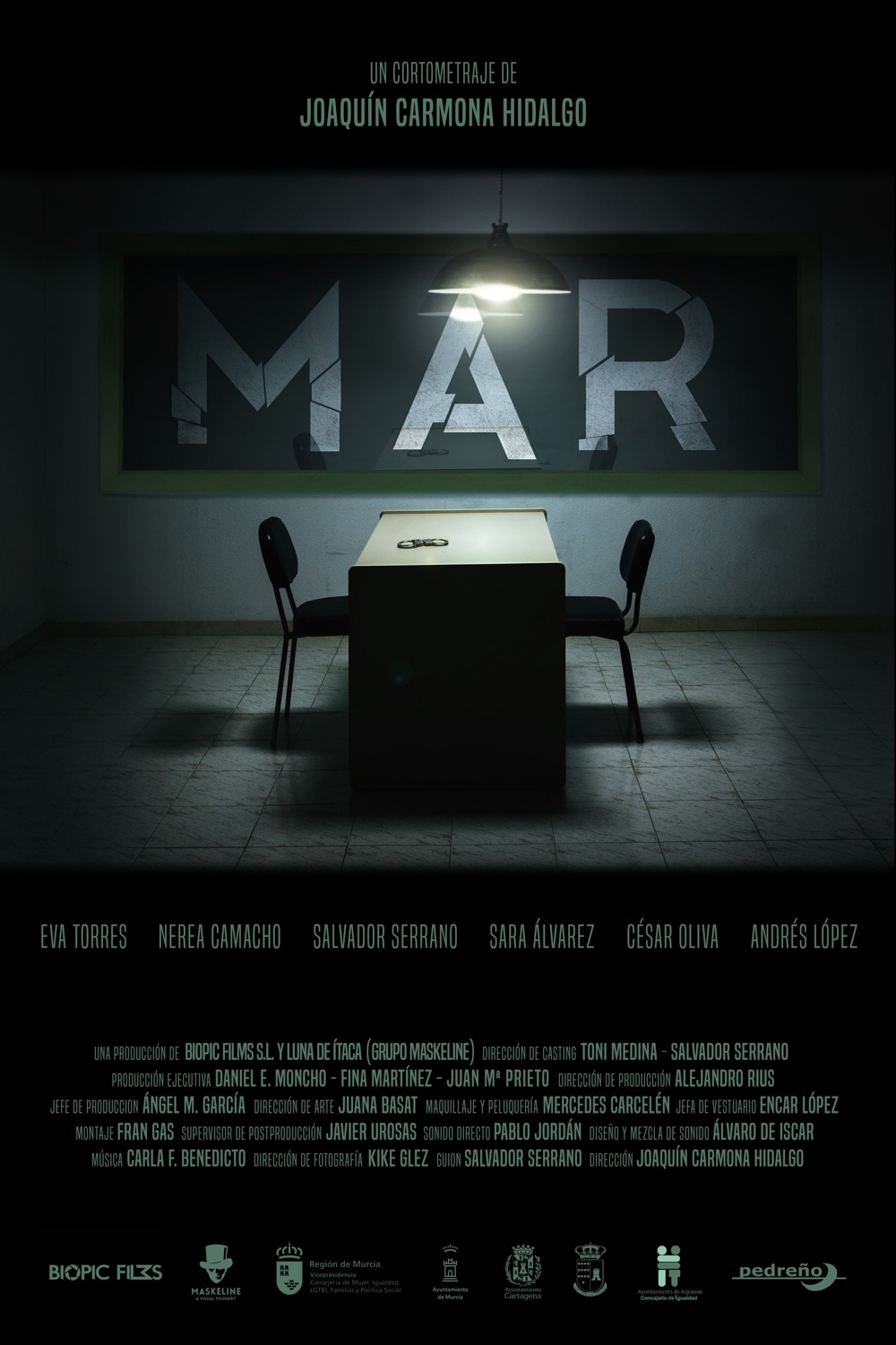 Cartel oficial del cortometraje Mar