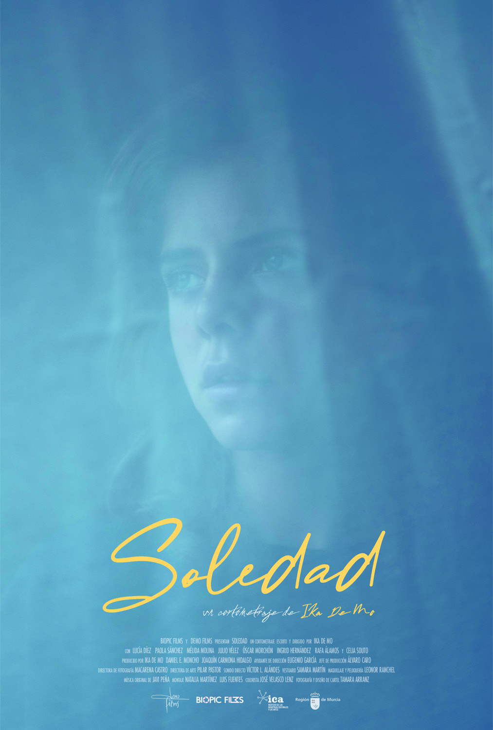 Cartel oficial del cortometraje Soledad