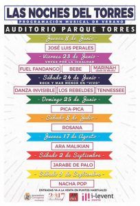 Cartel de Las Noches del Torres, 2017