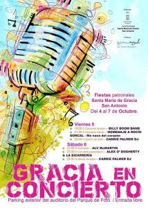 Cartel de Fiestas Patronales de Santa María de Gracia, 2018