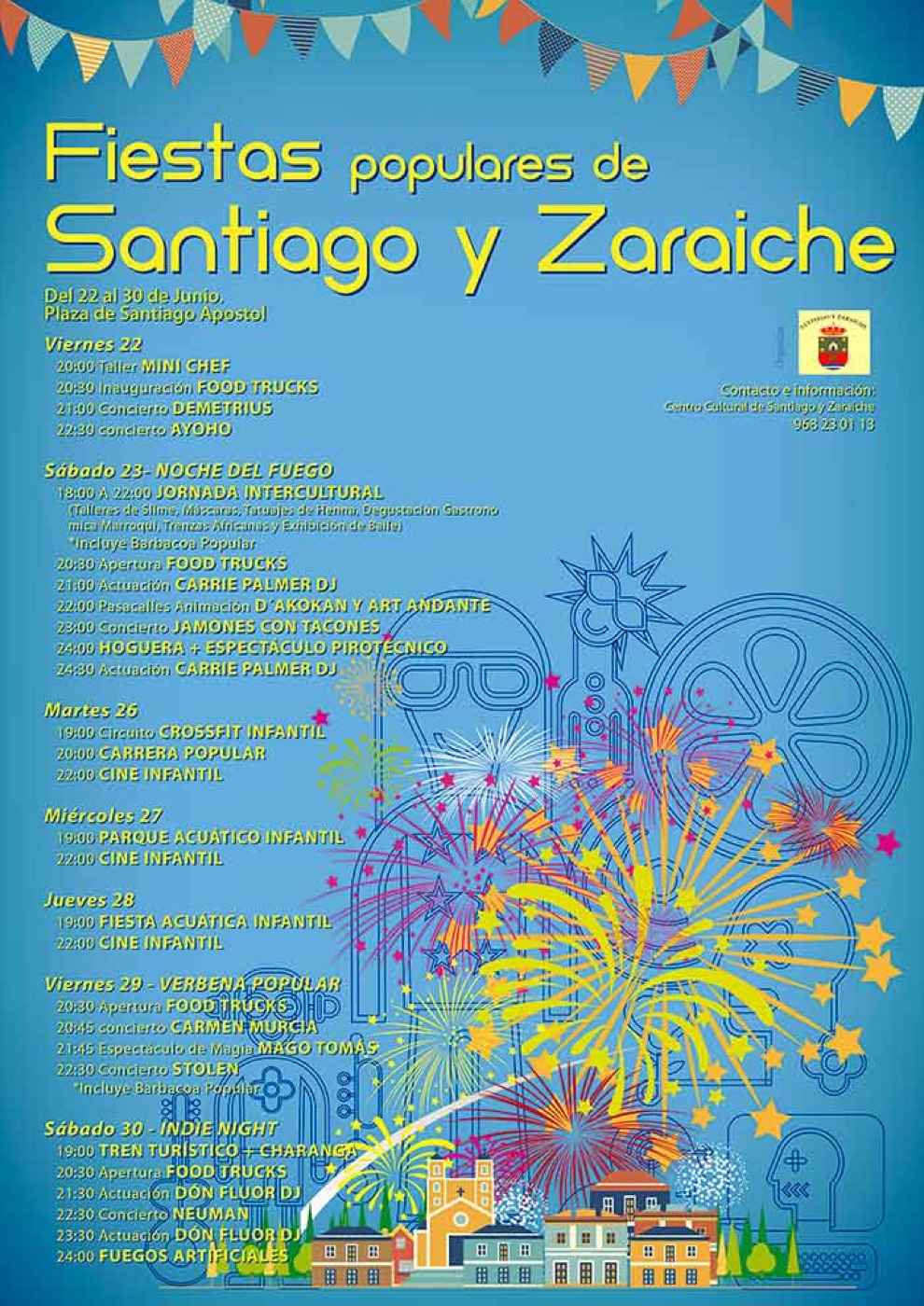 Cartel de Fiestas de Santiago y Zaraiche, 2018