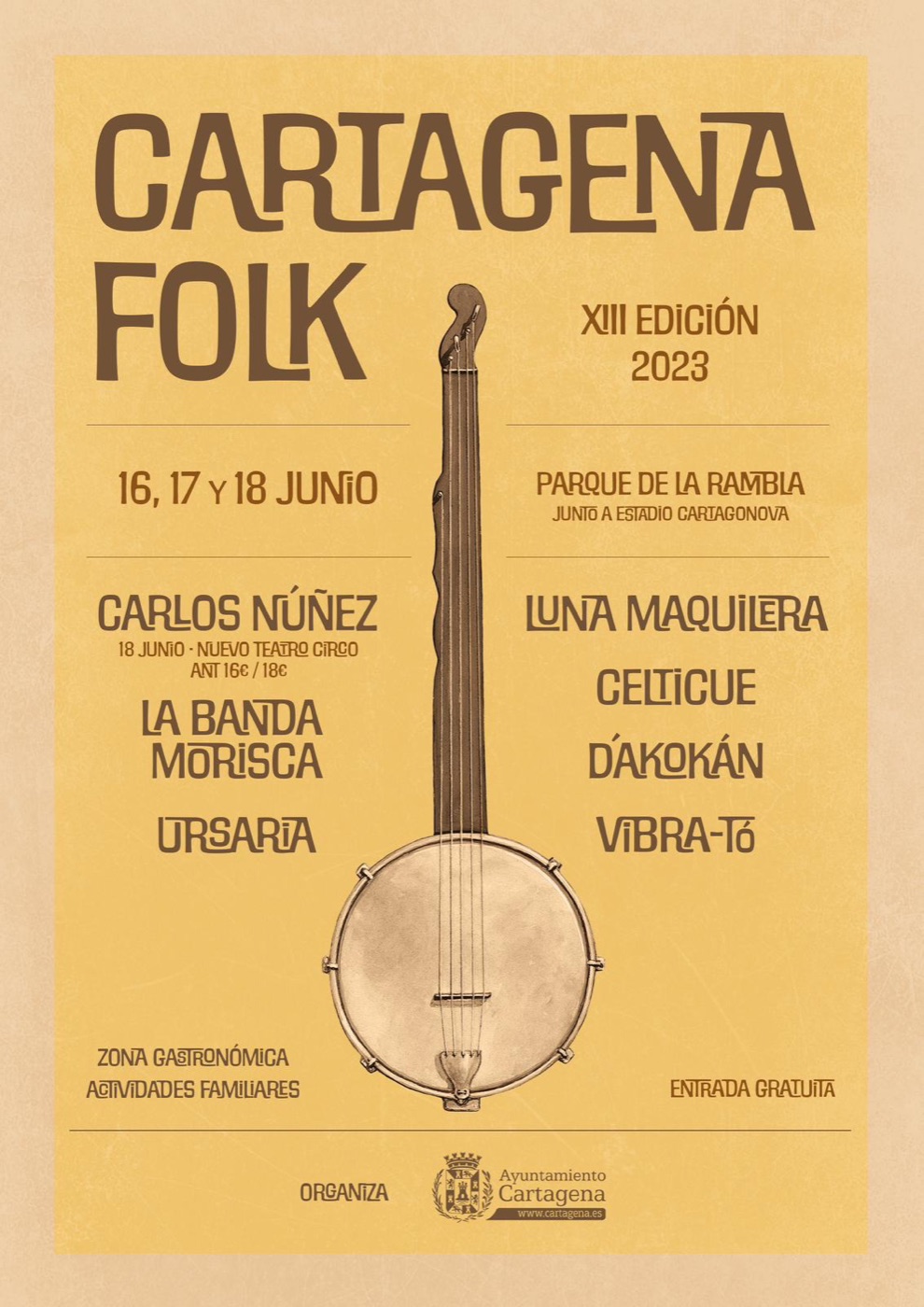 Cartel de Cartagena Folk, 2023