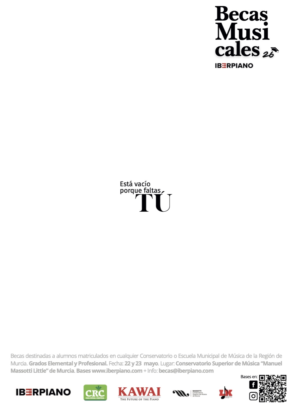 Cartel de Becas Musicales Iberpiano, 2026
